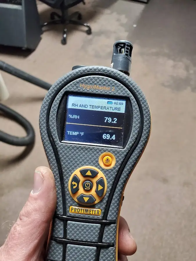 Moisture meter humidity assessment for Mold Remediation & Removal in Fresno